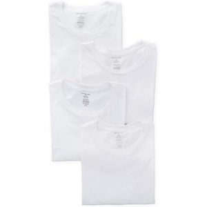 Van Heusen Men's Undershirts - Soft Breathable Crew Neck T-Shirts (4 Pack), Size